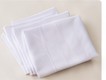 Demo plain white handkerchiefs