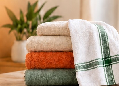 Demo towel stack photograph for Jiyakart homepage
