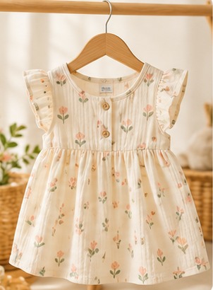 Demo muslin baby dress photograph