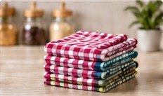 Illustrative kitchen textile lifestyle photograph