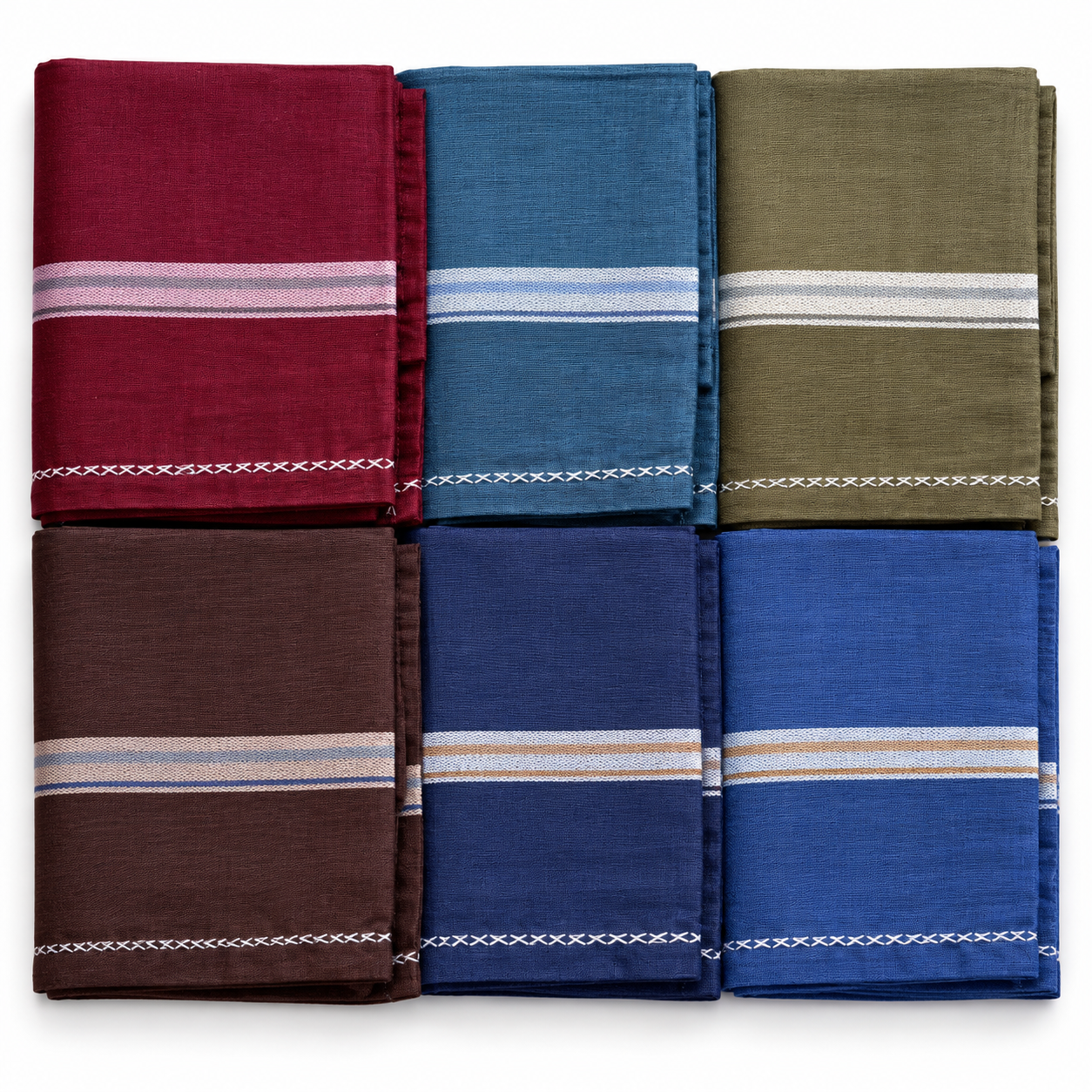 Dark colour handkerchief set