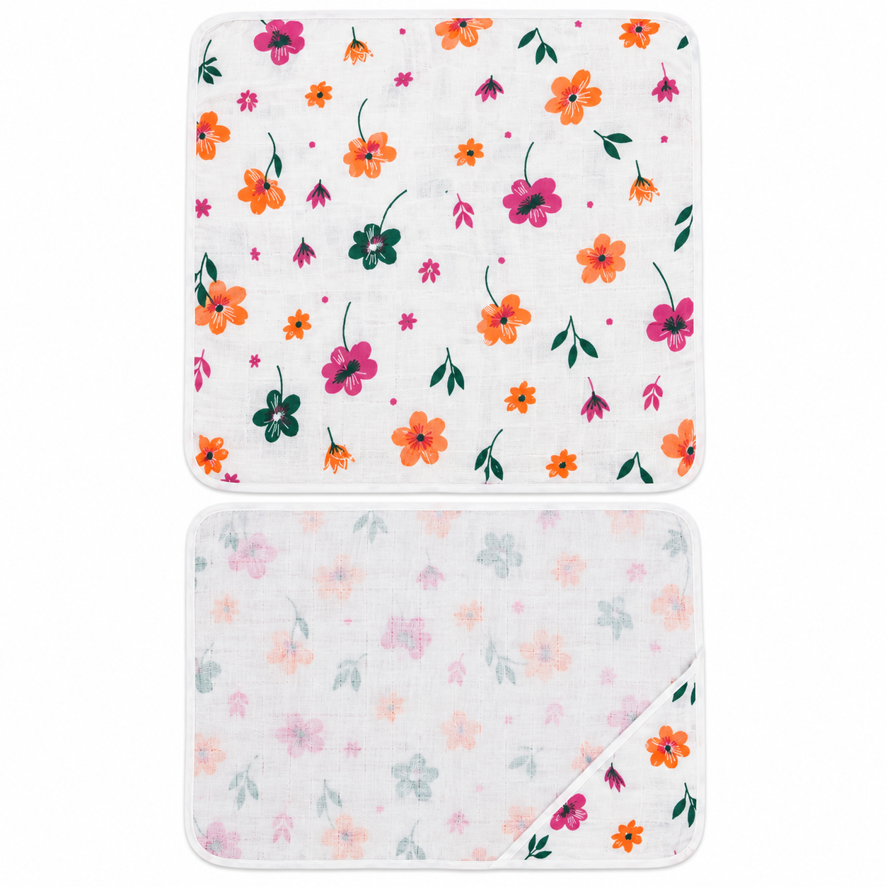 Muslin Cap Towel in Floral Mix