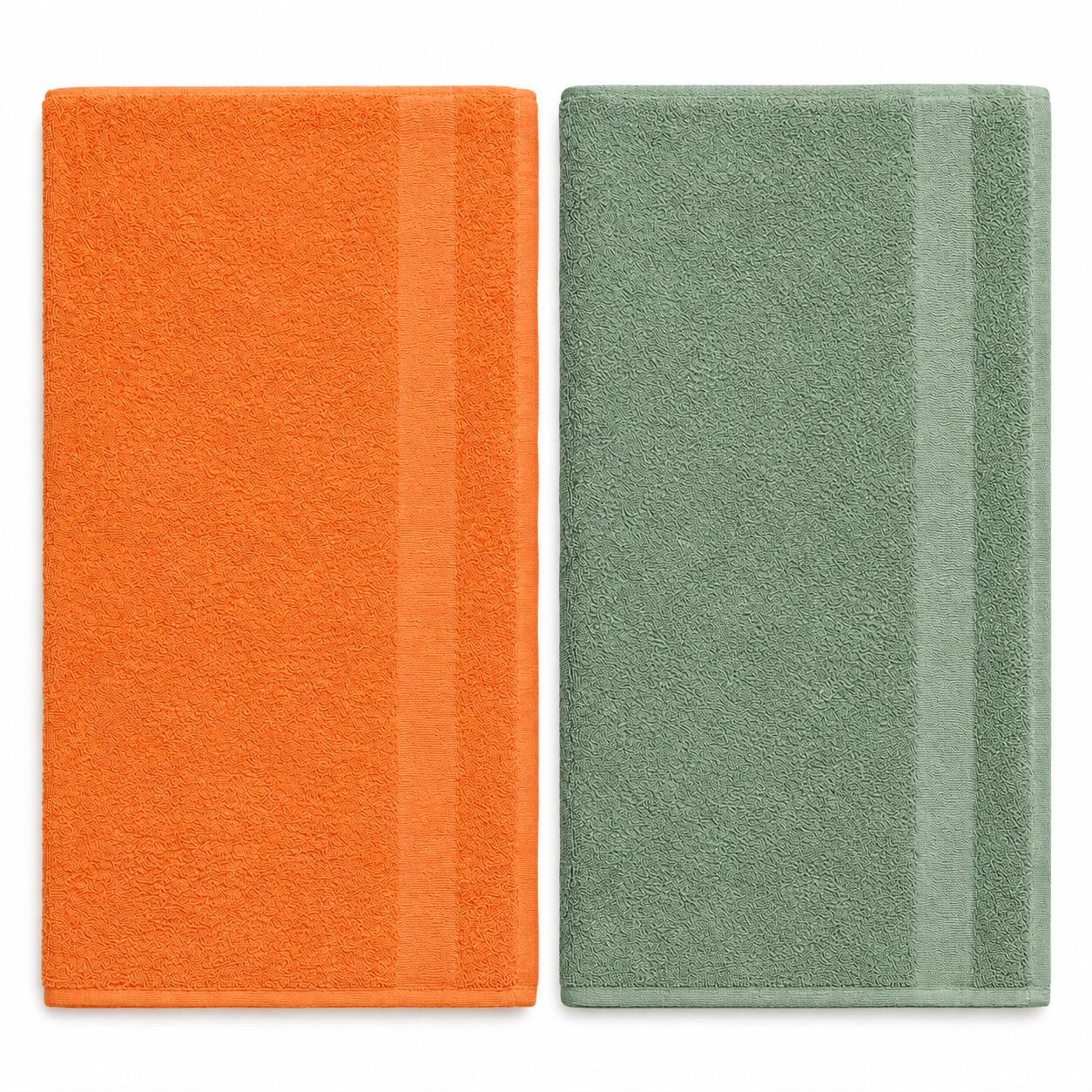 Cotton terry bath towels